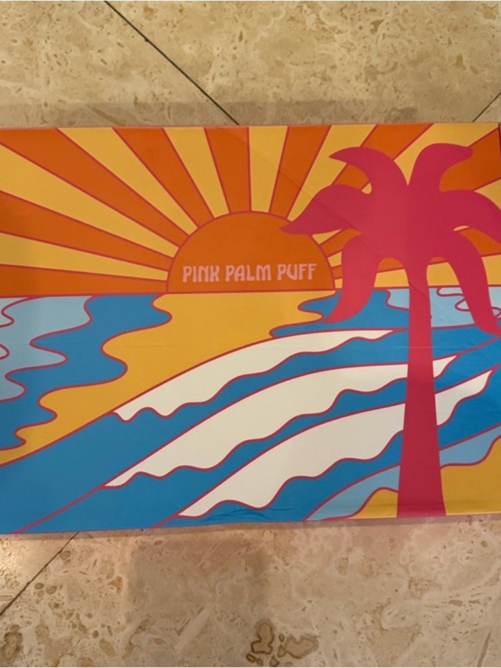 Pink Palm Puff Cosmetic Puff - Pink